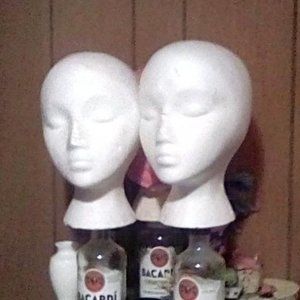 Styrofoam wig heads 2